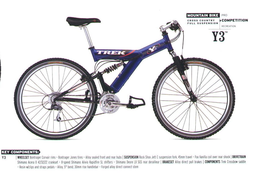 trek y3 specs